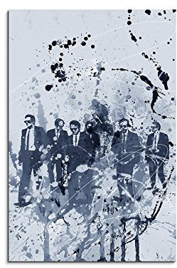 Reservoir Dogs Art 90x60cm - Wandbild als Kunstbild Malerei Fotoleinwand fertig auf Keilrahmen direkt vom Künstler