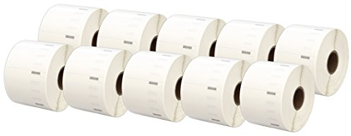 Printing Saver 10x 11354 57 x 32 mm Vielzwecketiketten (1000 Stück/Rolle) kompatibel für LabelWriter 310 320 330 4XL 400 450 Turbo/Twin Turbo/Duo & Seiko SLP Etikettendrucker