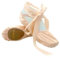 s.lemon Satin Ballet Shoe, Girls Women Pink Ballet Shoes with Ribbon (40EU)