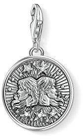 Thomas Sabo Damen Charm-Anhänger Sternzeichen Zwilling Charm Club 925 Sterling Silber 1642-643-21