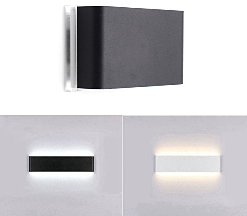 MASUNN 5W 25 Led 14Cm Led Wandleuchte Badezimmerspiegel Front Leuchte 85-265V - Warmes Weiß - Schwarz