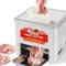 NEWTRY Cortadora de carne comercial con cuchilla de 7 mm, 160KG/H Máquina para cortar carne de acero inoxidable 550W, cortar en rodajas y dados, para restaurantes, comedores, carnicerías