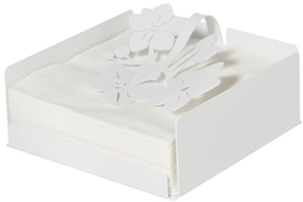 Porte serviettes fleur de lotus blanc marbre