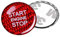 ontto Kohlefaser Start Stop Knopf Abdeckung Aufkleber für Audi A4L A5 A6L Q3 Q5 A7 Q7 Q5L Zündknopf Druckschalter Schalter Taste Ersetzen Dekorativer Aufkleber Trim -Rot
