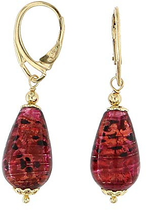 Venetiaurum - Boucles d'oreilles pour femme avec gouttes en verre de Murano original et argent 925 - Bijou certifié Made in Italy