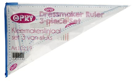 Opry 10119 - Juego de reglas de sastre, color blanco, talla única, 3 cuentas