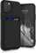 kwmobile Case Compatible with Apple iPhone 11 Pro Case - TPU Phone Cover with Credit Card Holder - Black