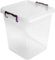 Easy Shopping® Clear Plastic Storage Box Lid Clip Locking Office Home Kitchen Food Container Multi-Purpose (5L Deep Container)