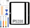 P5200 Kit de remplacement d'écran pour Samsung Galaxy Tab 3 10.1 GT-P5200 P5210 Écran tactile Digitizer Panneau en verre Assemblage complet Pièces de réparation avec outils (pas LCD) (Noir)