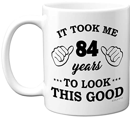 Stuff4 84th Birthday Gifts for Women and Men, Birthday Mug for 84 Year Old | 11oz Ceramic Dishwasher Safe, His or Her Special Day, Made in The UK