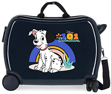 Disney 101 Dalmatiner, Kinderkoffer, Blau, 50 x 39 x 20 cm, Hartplastik, seitlicher Kombinationsverschluss, 34 l, 1,8 kg, 4 Räder