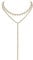 JewelryWe Glitzer Choker Halskette Damen: Gold Multi Reihen Strass Y Form Geschichtete Choker Halsband Mehrschichtige Lange Kette mit Anhänger Luxus Party Schmuck Geschenk für Frauen Mädchen