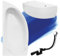 BADLAND Badewanne Original Weiß Acryl Wanne Eckbadewanne MINI 150x70 Links KOMPLETTSET SET mit Weiß Acrylschürze + Füßen und Exklusive Chrom Automatik Ablaufgarnitur Made in EU 4in1
