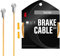 CNC Fahrrad Bremszug，Bowdenzug Fahrrad Bremse kabel für Shimano SRAM 1700/2100/2800mm Universal Polieren Schleifen Fahrrad Bremsseil mit Endkappen für Rennrad MTB BMX，Golden