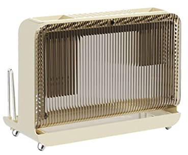 MYBAQ,Knife Block,Universal Knife Block Without Knives,Kitchen Knife Block,Kitchen Knife Storage,Knife Block Without Knives,Empty Knife Block - Cream White, Removable, 12.9 L X 6.2 W X 9.9 H