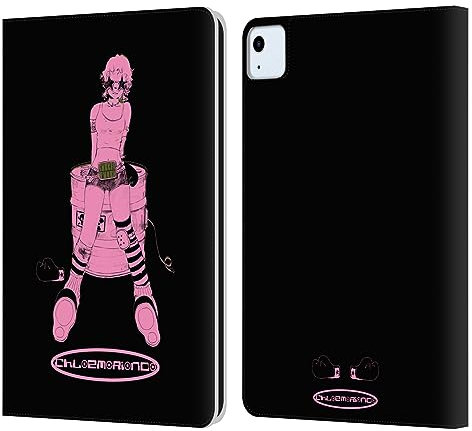 Head Case Designs Offizielle Chloe Moriondo Rosa Grafiken Leder Brieftaschen Handyhülle Hülle Huelle kompatibel mit Apple iPad Air 2020/2022