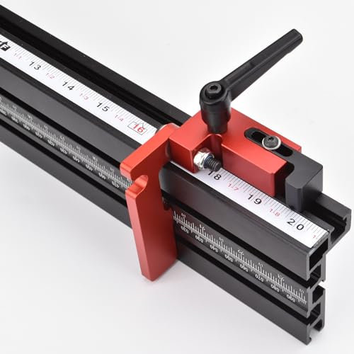 Localizzatore di scivolo in alluminio, per scanalatura a T con scanalatura a T, limitatore per utensili manuali per la lavorazione del legno(tipo 75)