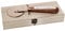 PuntoCasaStore BRONZE TAGLIAPIZZA LEGNO PIZZA IN COMPAGNIA 20 CM CON SCATOLA WOOD BOX BOMBONIERA IDEA REGALO