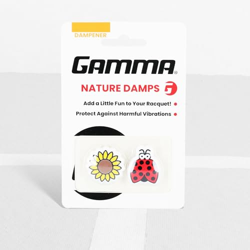 Gamma Nature Tennisdämpfer – Sonnenblume & Marienkäfer – 2er-Pack