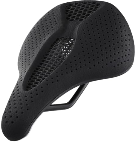 Kexpery 3D-Druck, ultraleichter Fahrradsattel, atmungsaktiv, MTB, Wabenkissen, Stoßdämpfung, for Männer und Frauen, Langstreckenradfahren