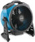 XPower Heavy Duty Industrial High Velocity Whole Room Air Mover Air Circulator Utility Floor Fan Variable Speed Timer (Blue, FC-150B 100CFM)