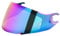 Helmvisier für Shark D Skwal D-Skwal 2 Spartan,Motorradhelm Visier,Motorrad Windschutz Helm Objektiv Visier,Integralhelm Visier UV-Beständig,Motorradhelm Visier Ersatz (Regenbogen)