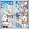 190Pcs Christmas Window Stickers - 9 Sheets Double Side Window Cling Xmas Scene Stickers - White Christmas Decorations for Windows