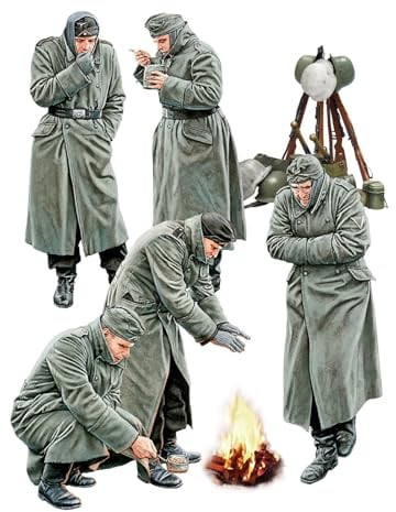 MiniArt 35428 1:35 Figuren-Set Deutsche Soldaten WW II Sp.Ed. - originalgetreue Nachbildung, Modellbau, Plastik Bausatz, Basteln, Hobby, Kleben, Modellbausatz, Zusammenbauen, unlackiert