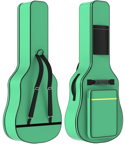 ZENO Guitar Case 41 | Universal Guitar Bag | Water Resistant Guitar Case | Thick Padded Guitar Bag for Ultimate Protection | Carry Bag for Guitar | Great for All Guitars (Green)