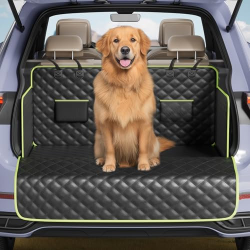 pecute Kofferraumschutz Hund- und Ladekantenschutz - Universal Auto Kofferraum Hundedecke wasserdicht & Kratzfest - Gesteppte Auto Hundedecke mit Tasche