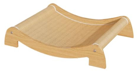 Gralara Rascador para Gatos, Sillón para Gatos, Cama para Dormir para Mascotas, Protector de Muebles, Tablero Rascador de Sisal, Nido para Rascar Gatos Median, L Without Backrest