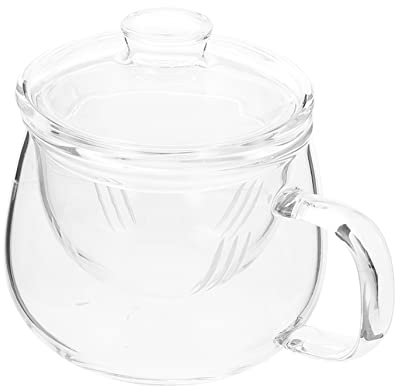 FUNOMOCYA Transparente Teekanne Aus Glas Verdickt Mit Bequemer Griff Für Teebeobachtung Geeignet Für Restaurants Wohnungen Büros Als Geschenk Für Freunde Familie