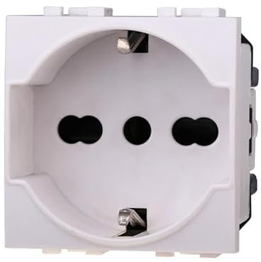 IXTRIMA Presa Schuko 2P+T 16A Colore BIANCO Compatibile Con Bticino Living Light/INTERNATIONAL