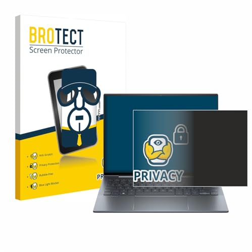 BROTECT Blickschutzfolie für HP Dragonfly 13.5 G4 Non-Touch | Anti-Spy Displayschutz Made in Germany Notebooks Privacy Screen Protector Sichtschutz Blaulichtfilter Klare Folie