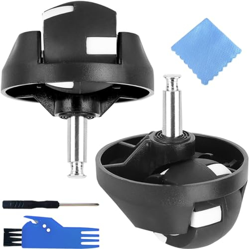 EATBALE Front Wheel Caster Assembly Replacement for Eufy RoboVac 11S, 30, 30C, 35C, 12, 15C, 15C Max and 15T Robot Vacuum cleaner Accessory, 2 Universal Wheels, 1 Cleaning brush, 1 screwdriver, 1 rag