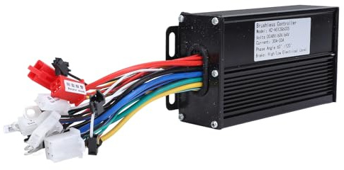 Tbest Elektrischer Roller -Controller Bürstenloser Motor Professioneller Aluminiumlegierung 600W Hochleistungs Intelligent für Scooters Bikes Dreirads