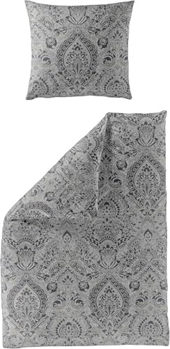 Bierbaum Bettwäsche Biber grau (3846-10) (1 x 80x80 + 1 x 135x200 cm)