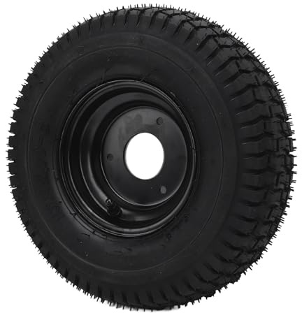 Kart-Reifen, Robuster Schlauchloser Gummi-Vakuumreifen, 13 X 5,00, 6, Schwarze Felgen für Go Kart ATV Quad Off-Road, Verbessertes Grip und Haltbarkeit