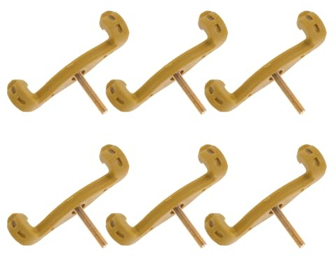 Cabilock 6 Stück Gummi Geigenbeschläge Schulterstützenfüße für Violine 1/2-3/4-4/4 Passform und Einfache Montage für Praxis und Performance