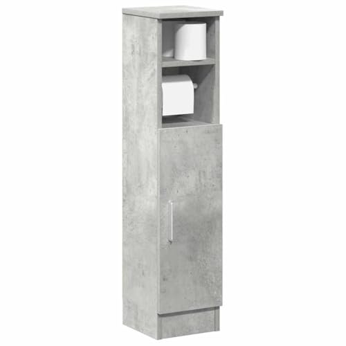 Lumanois Mobile da Bagno con Portarotolo Grigio Cemento 20,5x22x90 cm,Mobili,Set di mobili,Set di mobili per bagno,8.4kg-858500