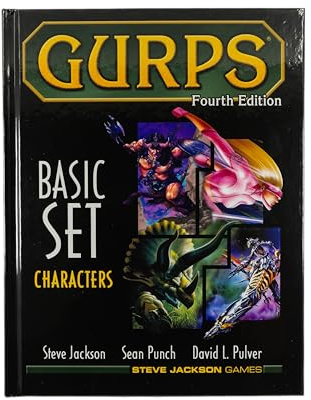 Steve Jackson Games | GURPS Basic Set: Characters, Fourth Edition | Tabletop RPG Core Rulebook | Immersive Role-Playing Game for Ages 14 and Up | English