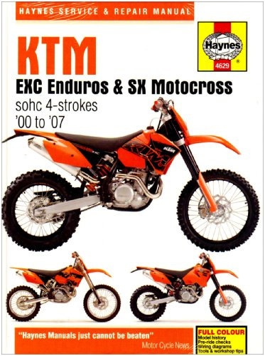 KTM EXC Enduros and SX Motocross Service and Repair Manual: 2000 to 2007 (Haynes Service and Repair Manuals)