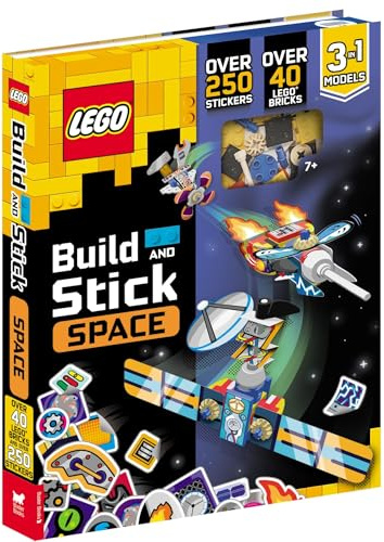 Buster Books LEGO Books Build and Stick Space (includes LEGO bricks, book and over 250 stickers) (LEGO Build and Stick Activity Box).