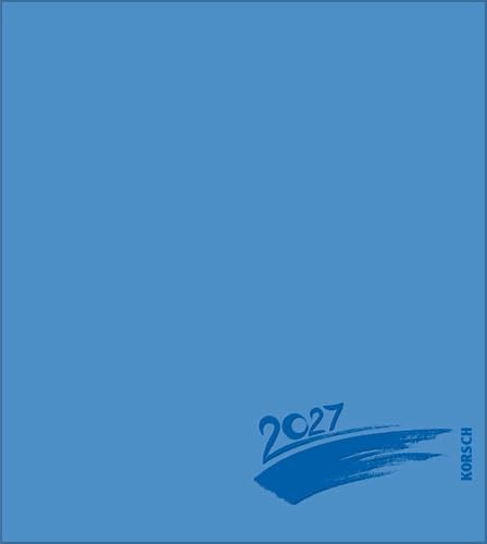 Foto-Malen-Basteln Bastelkalender blau 2027: Fotokalender zum Selbstgestalten. Do-it-yourself Kalender mit festem Fotokarton. Edle Folienprägung. Format: 21,5 x 24 cm