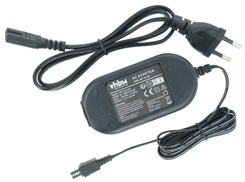 vhbw Kamera-Netzteil Netzkabel kompatibel mit JVC GR-D290, GR-D290U, GR-D290US, GR-D295, GR-D295US Kamera, Digitalkamera, DSLR, 2m