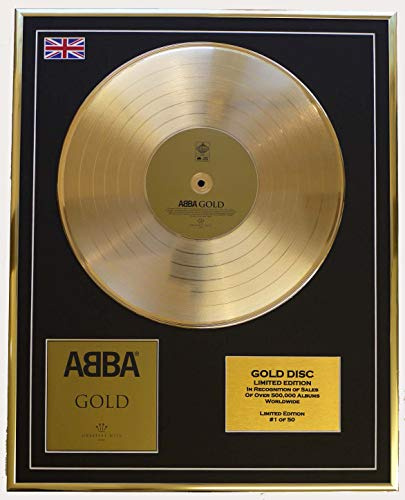 Everythingcollectible Abba CD Gold Disc Record Limited Edition Gold
