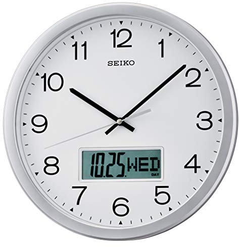 Seiko Wanduhr Motion Analog Digital QXL007S