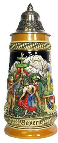 KING Bierkrug Bayern Seidel 0,5 Liter Bierseidel