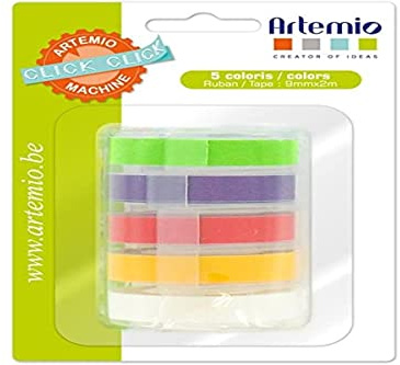 Artemio 5-Piece Refill Tapes for Click Click Classic Label Maker