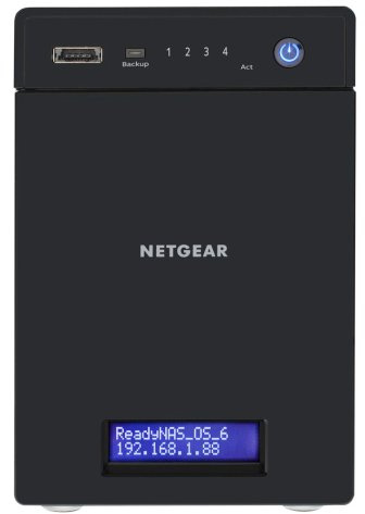 Netgear Storage Desktop ReadyNAS Serie 310 4 Bay con 2 Dischi da 1 TB con Porta Esata e Software ReadyNAS OS 6 con Funzionalità di Snapshot Illimitate, Antivirus Real Time, Replica Dati, Backup, Readycloud, Readydrop e Remote